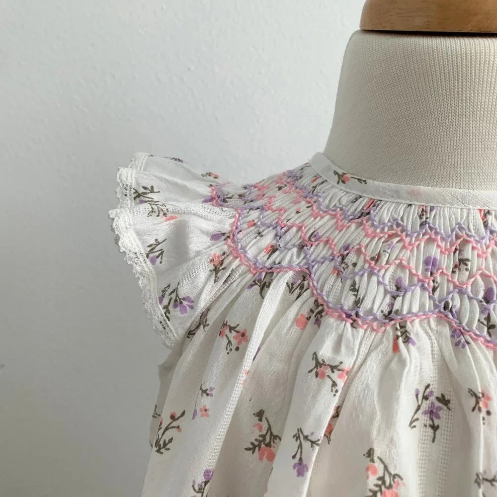 NWT - Pretty Girls Smocked Bishop Dress Floral Cute Spring & Summer Casual 2T - Picture 8 of 14